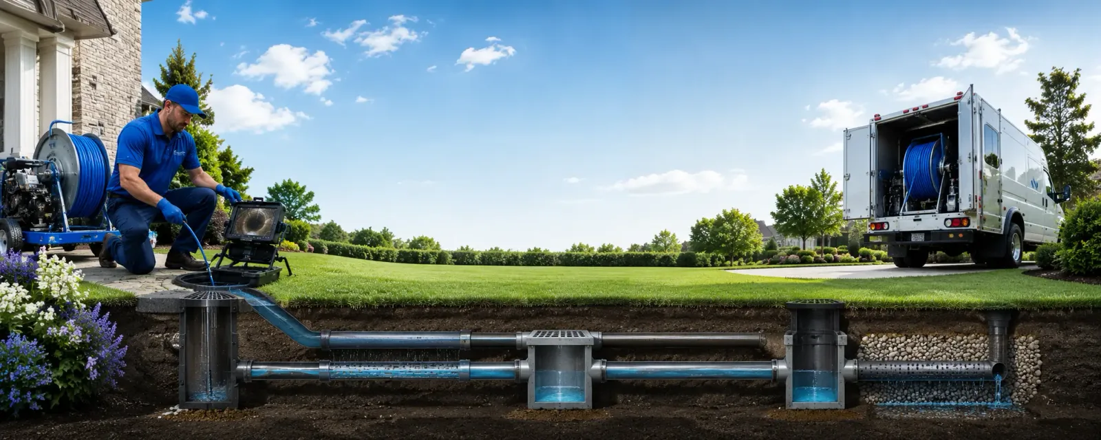 Outdoor drain cleaning information for Garden Prairie, IL